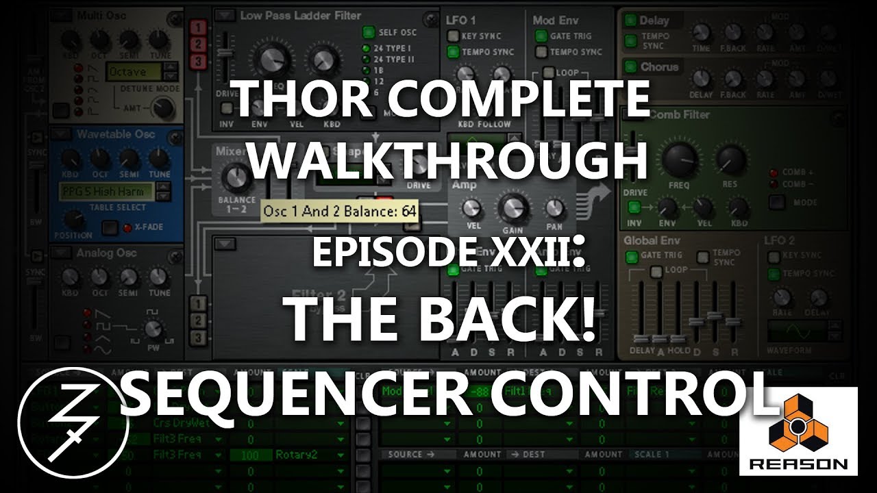 THOR COMPLETE WALKTHROUGH, EP 22, THE BACK! SEQUENCER CONTROL