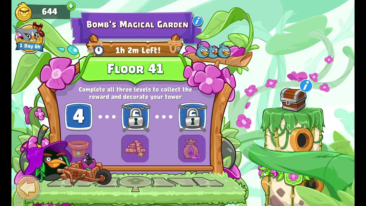 Angry Birds Friends Blues tower floor 41