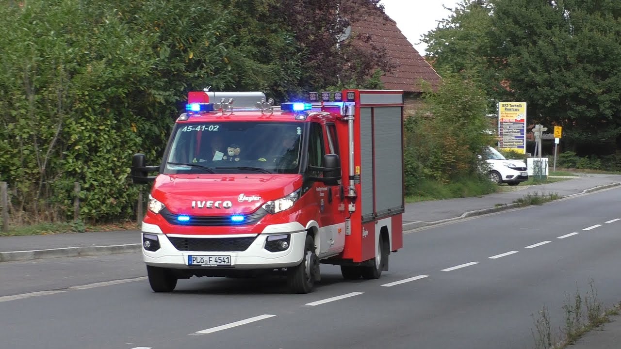 [E57 Sirenenalarm | FEU 2 ] Einsatzfahrten von mehreren Feuerwehren + ASB aus dem Kreis Plön