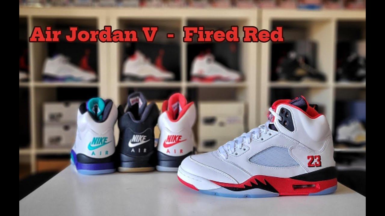 Después de 35 años ... Air Jordan 5 Fire Red Black Tongue