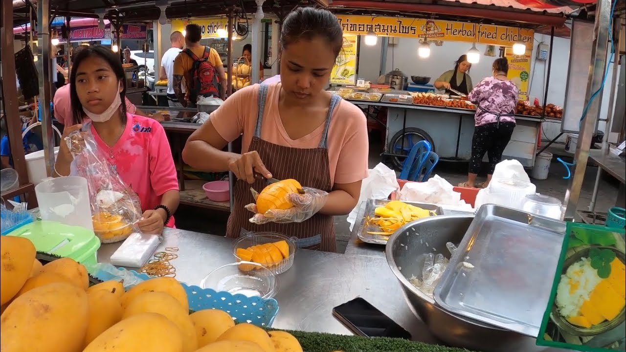 THAILAND, KOH SAMUI, STREET FOOD IN KOH SAMUI, CHAWENG BEACH, 4K WALK TOUR #thailand #kohsamui