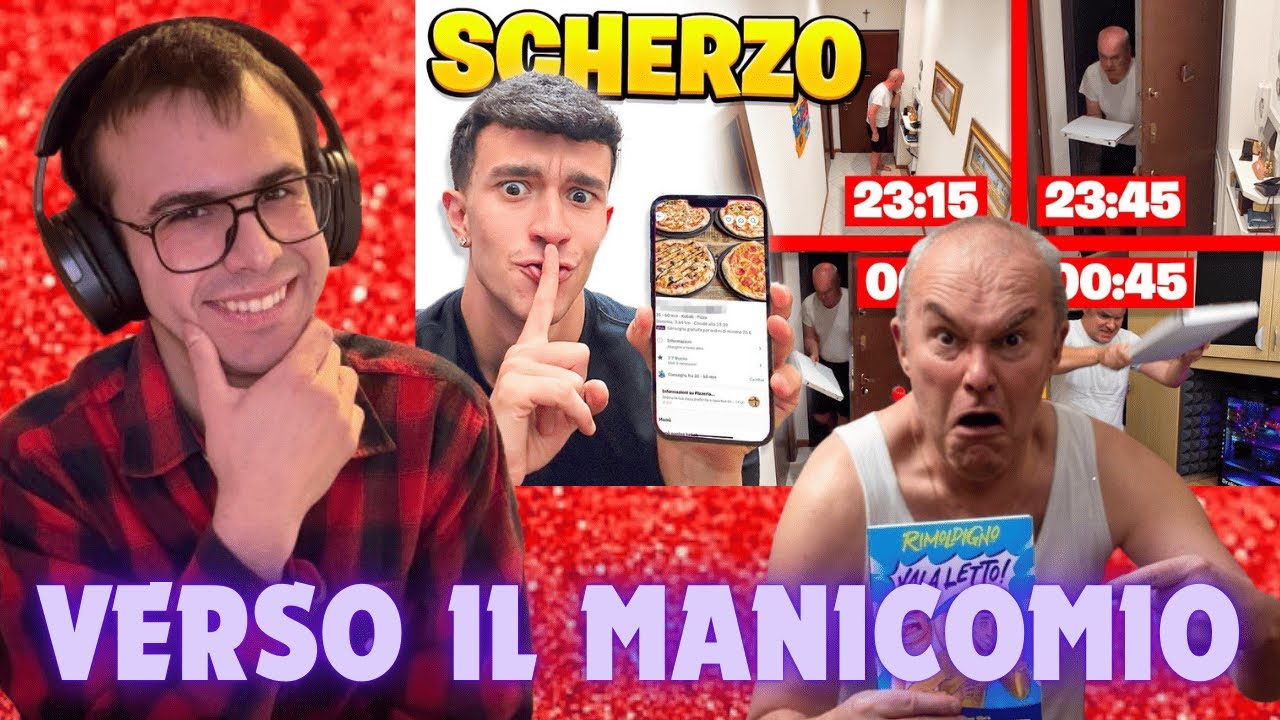 REACTION SCHERZO ALLE 3 DI NOTTE CON LA PIZZA !!! PAPÀ RIMO HA PRESO UNA DECISIONE DRASTICA...