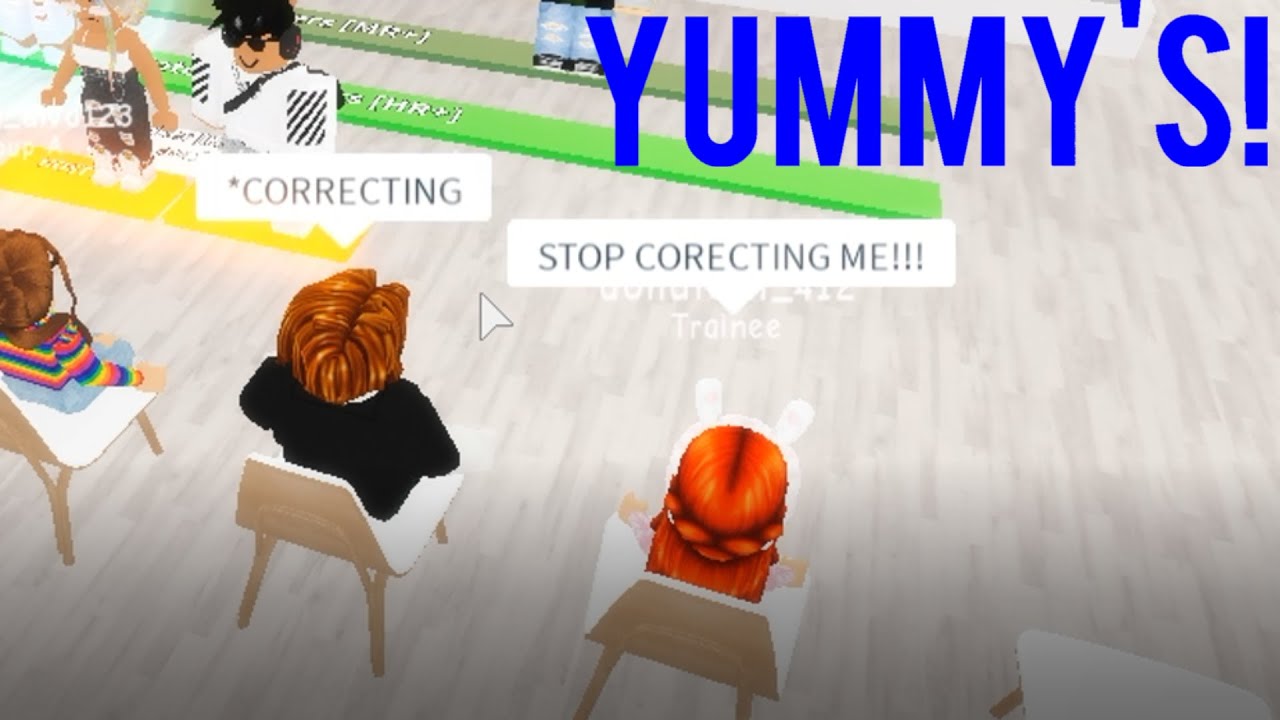 TROLLING AT YUMMY'S CAFE TRAININGS ON ROBLOX