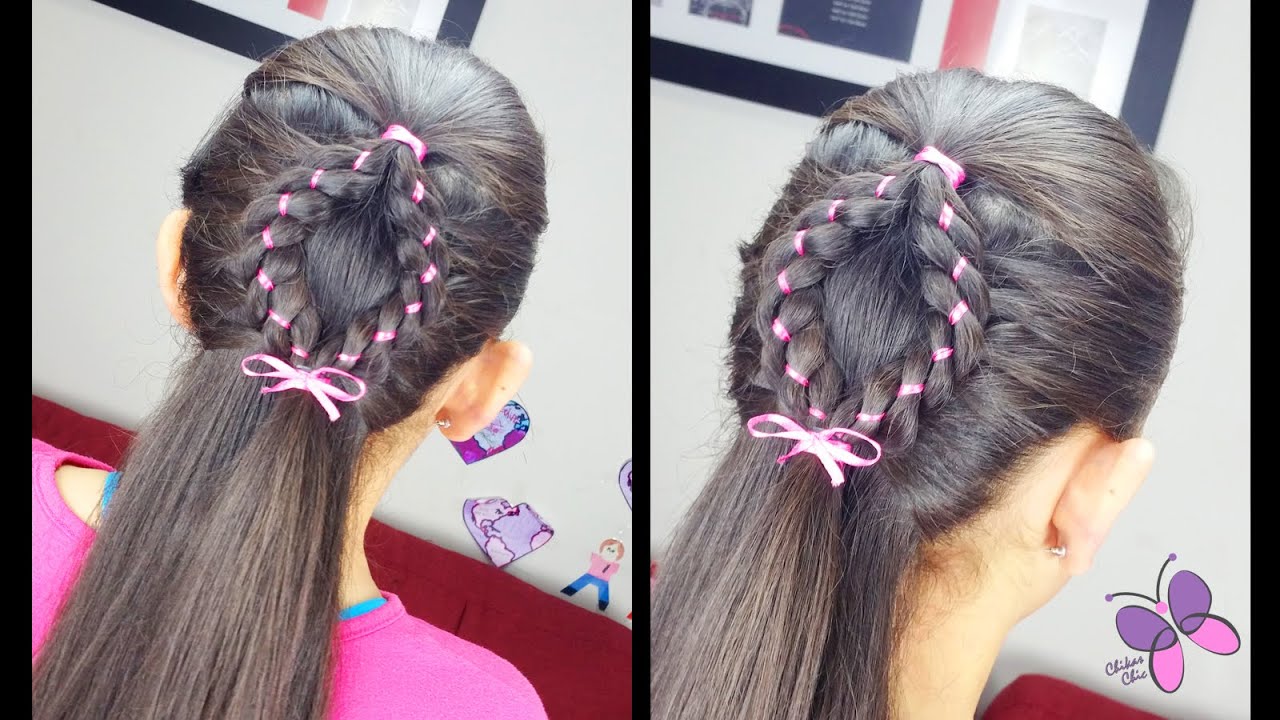 Diamante Trenzado con Cinta | Peinados Fáciles | Trenzas y peinados