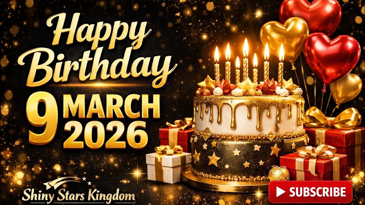 С Днём рождения, 9 марта 2026 года! 🎉 Лучшая песня и пожелания ко дню рождения!