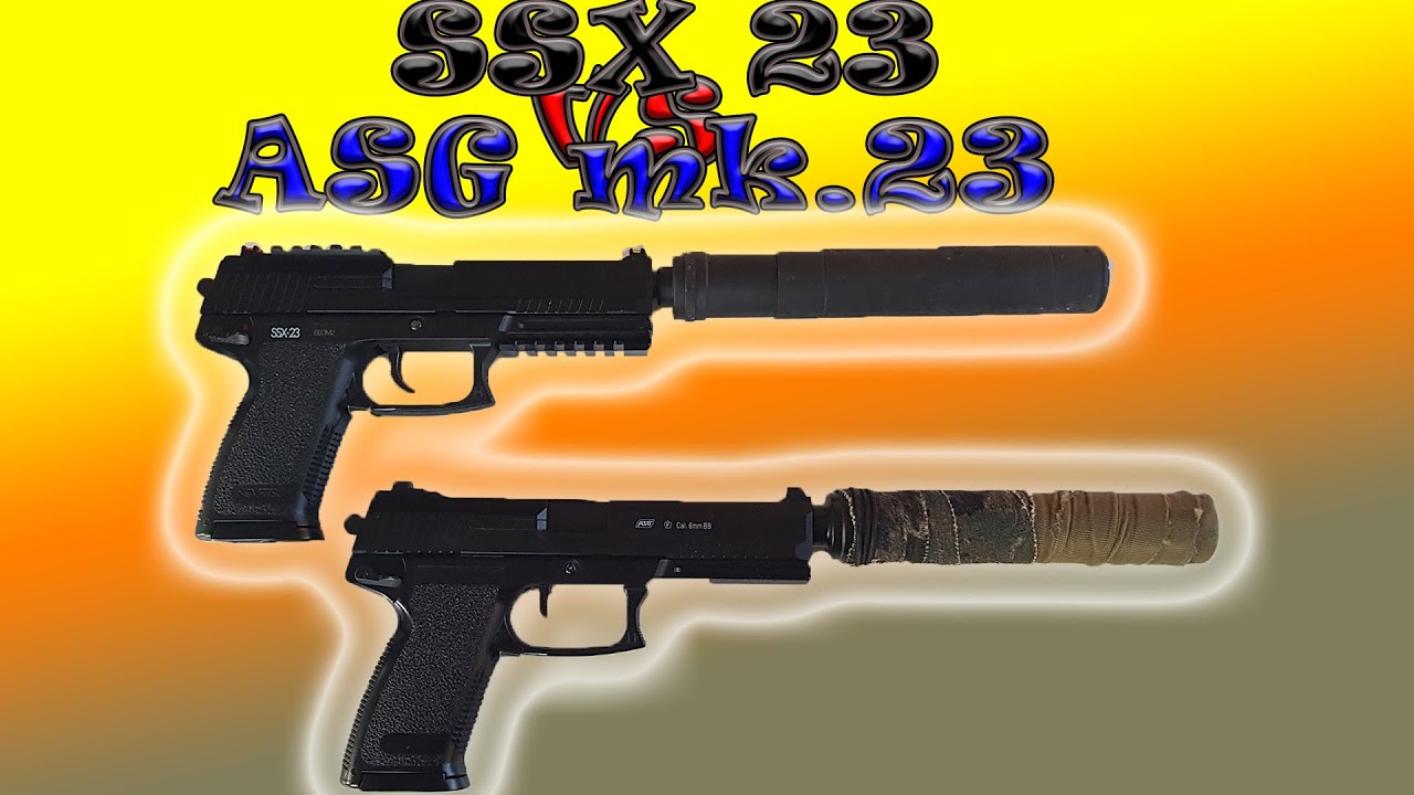 SSX 23 vs ASG mk.23 comparison