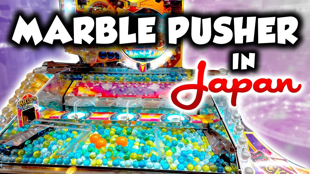 Coin pusher style Marble pusher in Japan! Marble Fever at Round 1 arcade