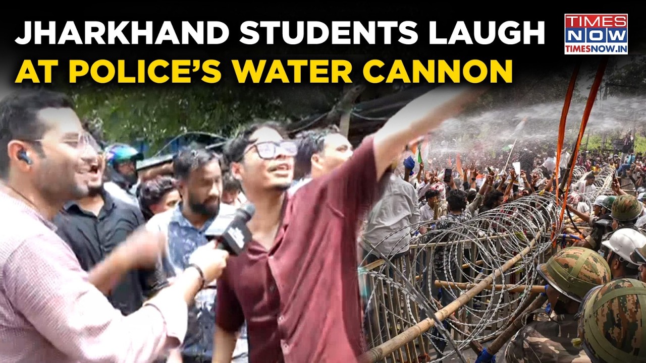 Jharkhand Students Laugh At Police's Water Cannon, Watch What Happened Next In Ranchi |Ground Report
