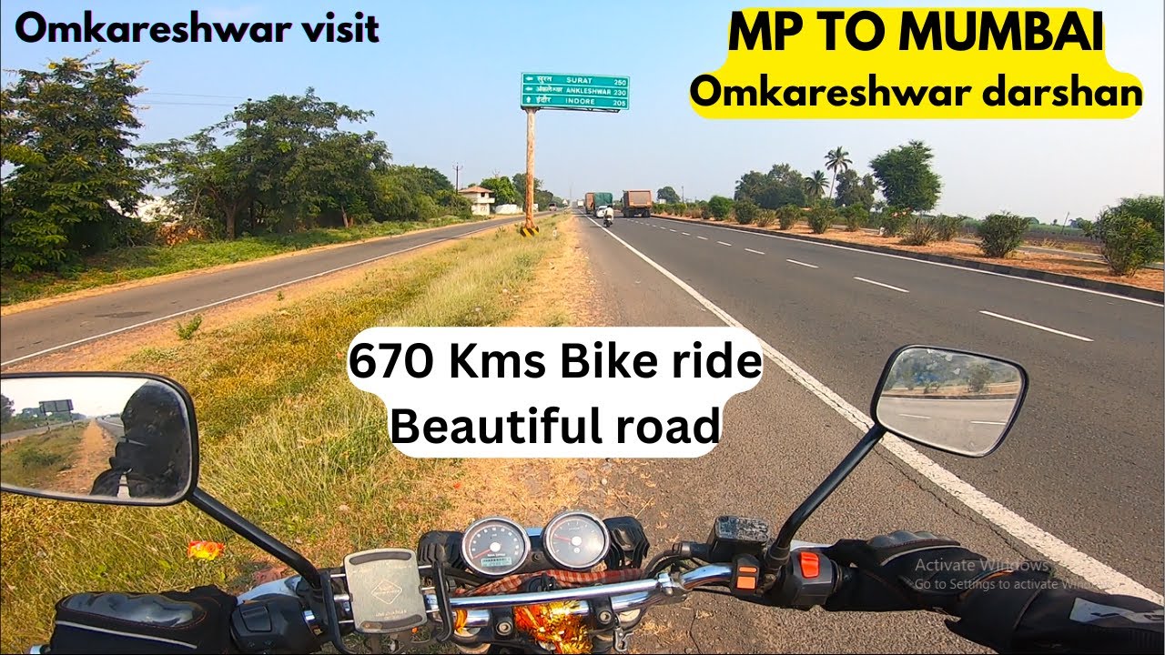 Omkareshwar MP to Mumbai bike ride | Dhule | Road trip Indore  Ujjain | On Interceptor 650