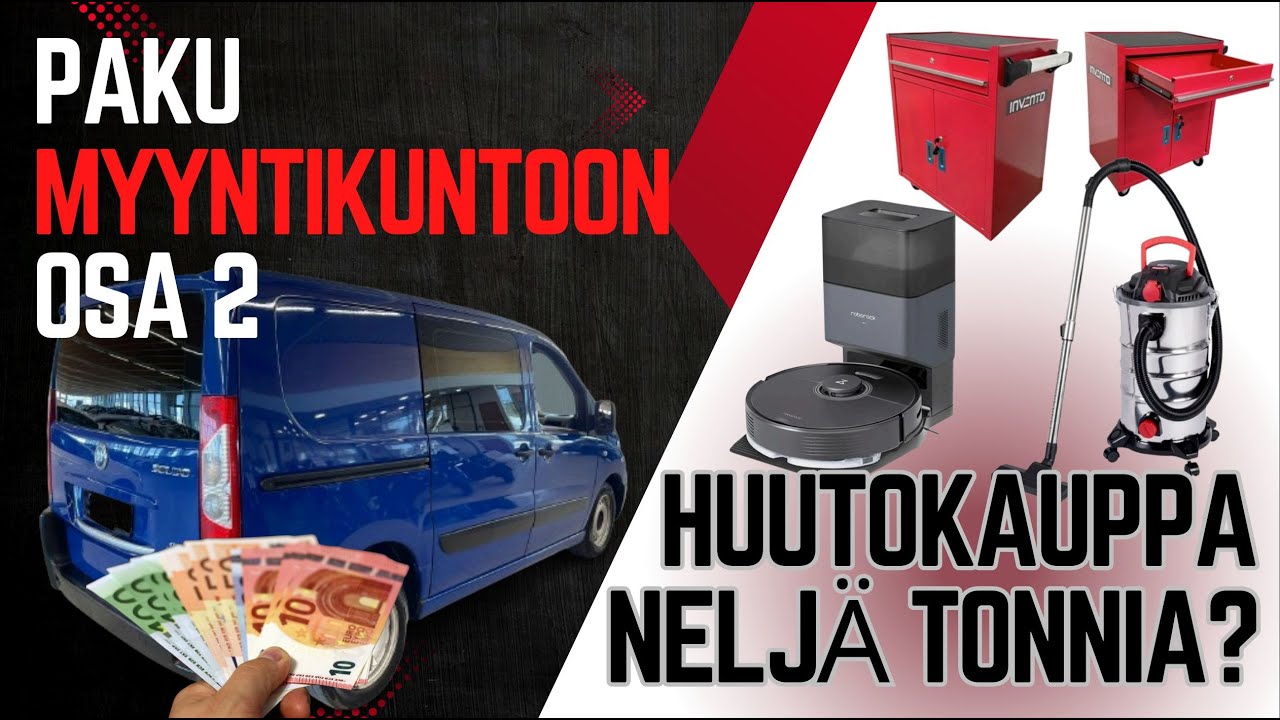 Pakettiauto myyntikuntoon – Saammeko 4000 euroa? 🔧