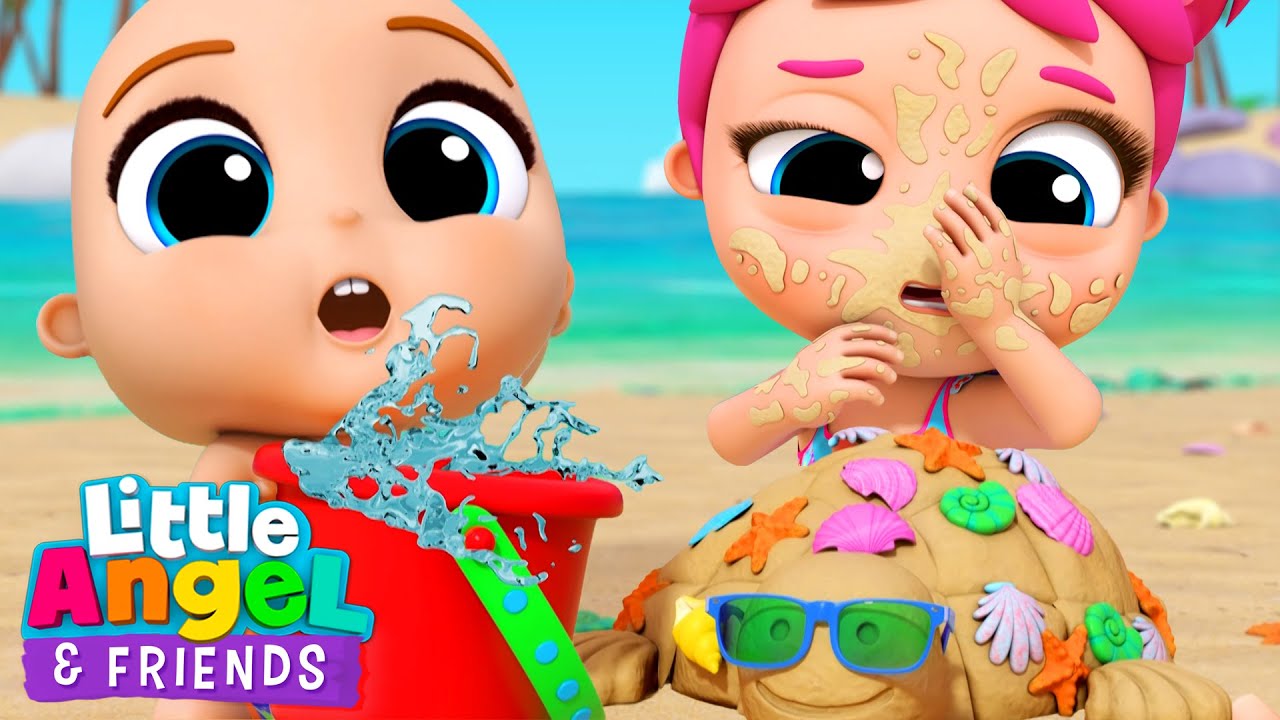 Mix - Beach Games Competition with Baby John! | Little Angel And Friends Kid Songs