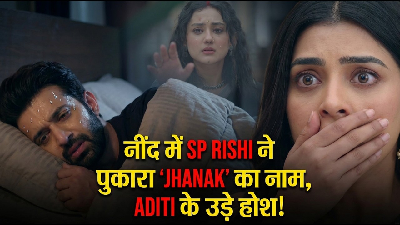 नींद में SP RISHI ने पुकारा 'JHANAK' का नाम, ADITI के उड़े होश! #jhanakserialupdate #starplus #drama
