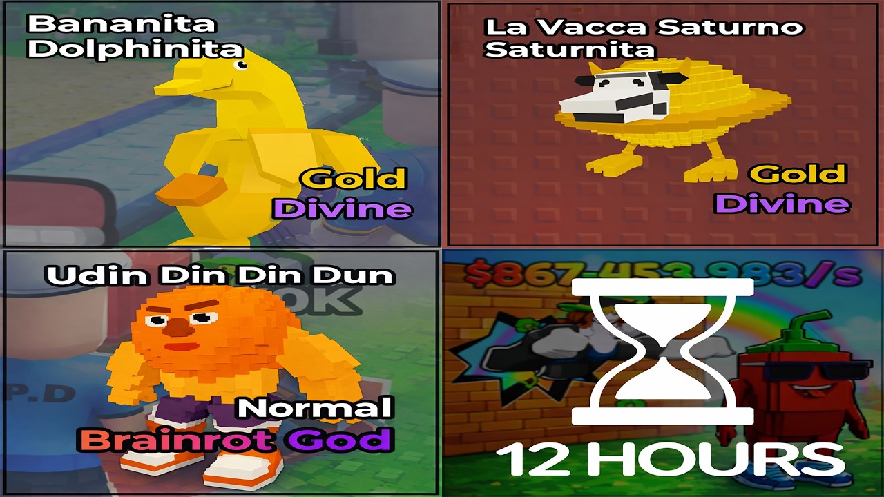 SMASH Walls For Brainrots! Admin Abuse Today - Unlock Gold Divene La Vacca & Bananita + GOD UDIN DIN
