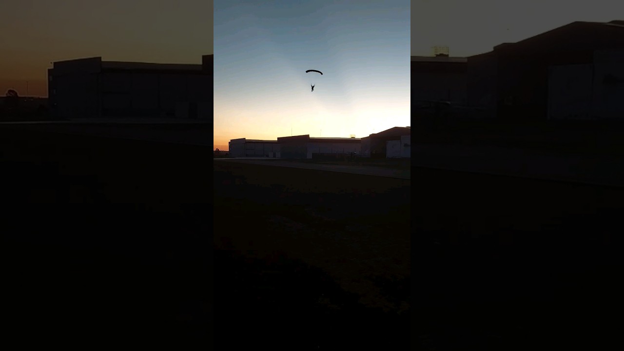 Olha esse pouso de paraquedas #adrenaline #paraquedismo #paraquedas #aventuras #shortsvideo #shorts