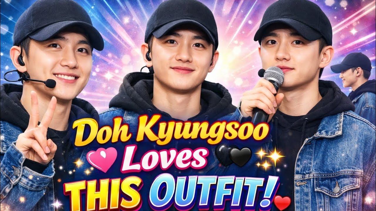 Doh Kyung-soo Loves Wearing This Outfit So Much! 😆🖤#exo #japan #kpop #korean #japanese 