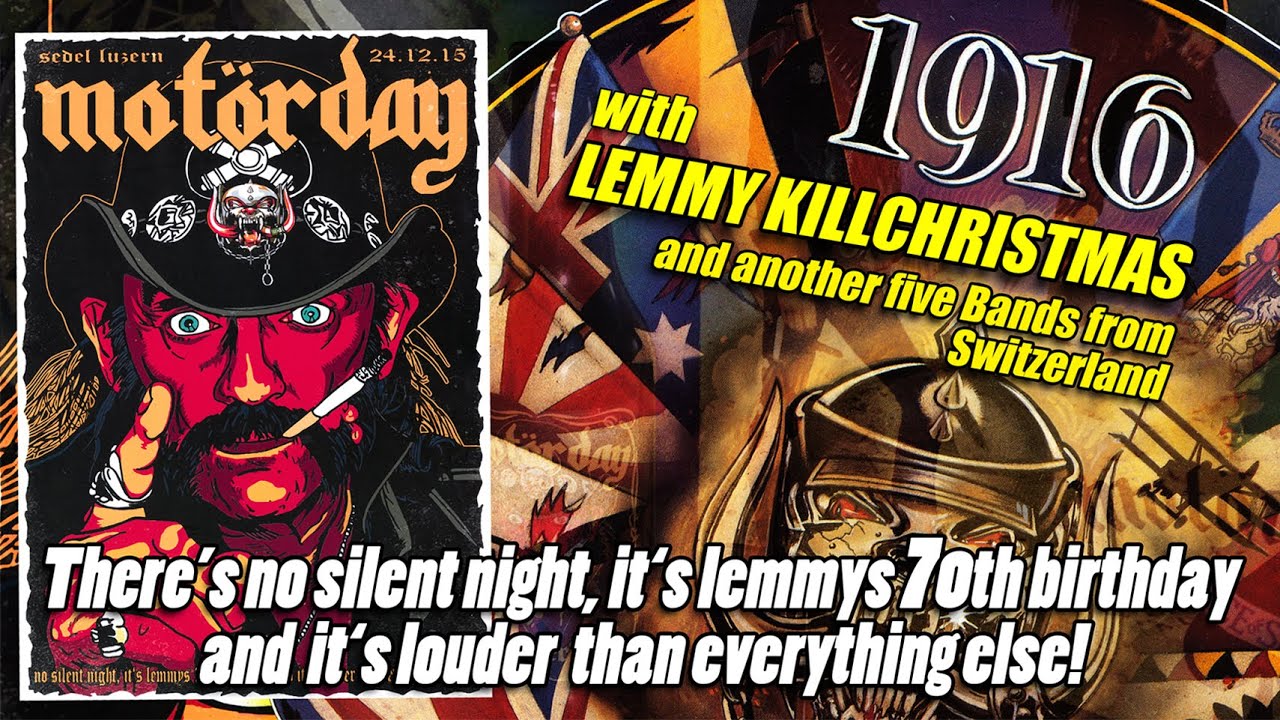 LEMMY KILLCHRISTMAS - 1916 (MOT&Ouml;RDAY III, 24th Dec. 2015, SEDEL Luzern CH) Mot&ouml;rhead Cover Song