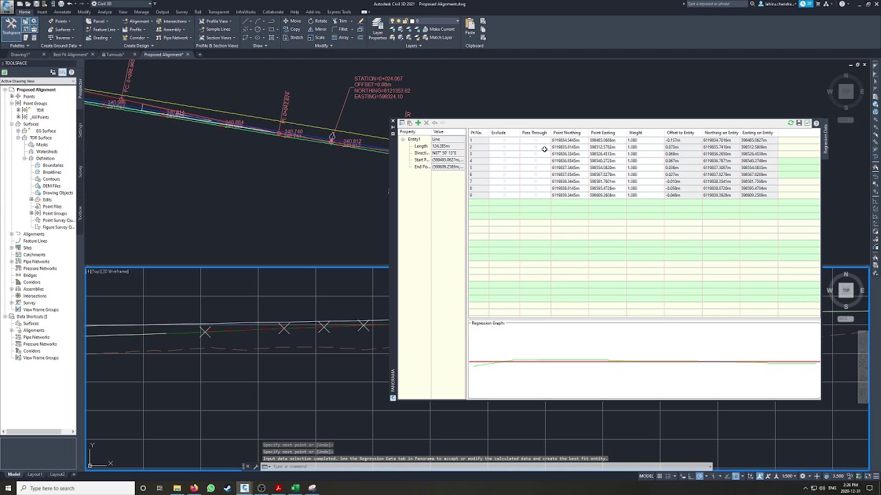 AutoCAD Civil 3D - Proposed Rail Profile