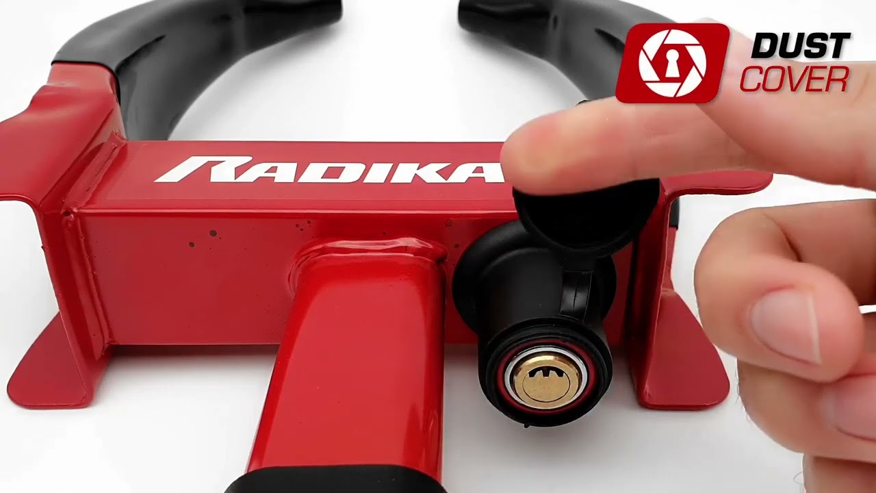 RADIKAL RK1001 Cepo Antirrobo Rueda Coche Garra Parking Cerradura Neum&aacute;tico Caravana Remolque
