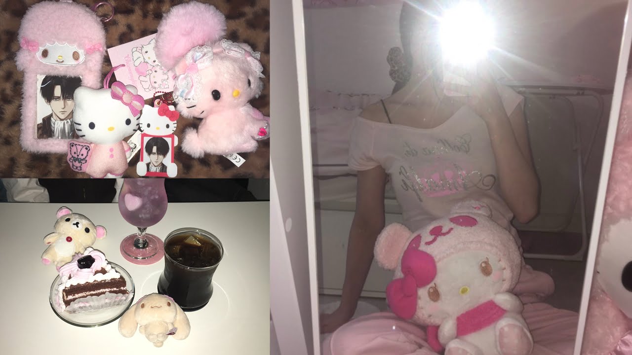 하이큐보고 키티 언박싱하는 온나노코의 일상🧸💕