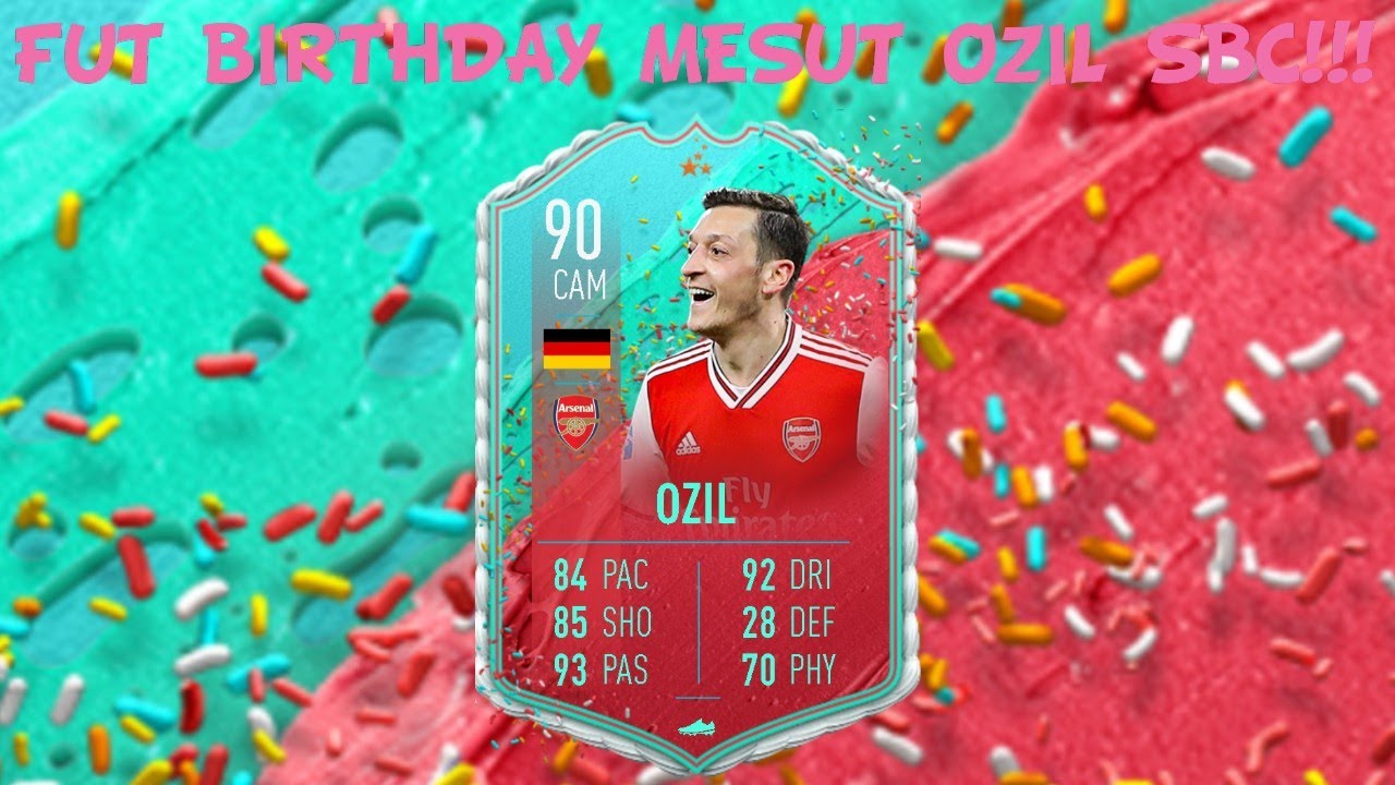 FIFA 20 AMAZING MESUT OZIL FUT BIRTHDAY SBC!!!!!