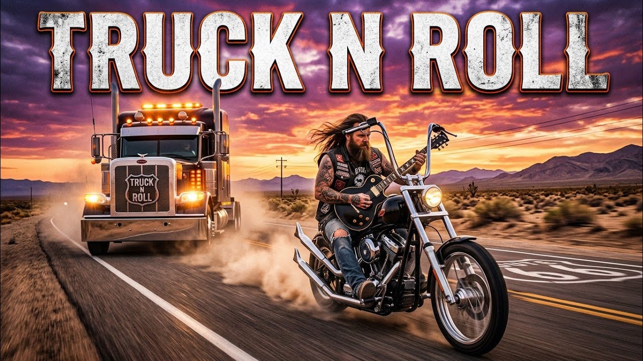 Rock Country Truck Journey – Open Highway Driving Music for US Truckers 🚛🎸.