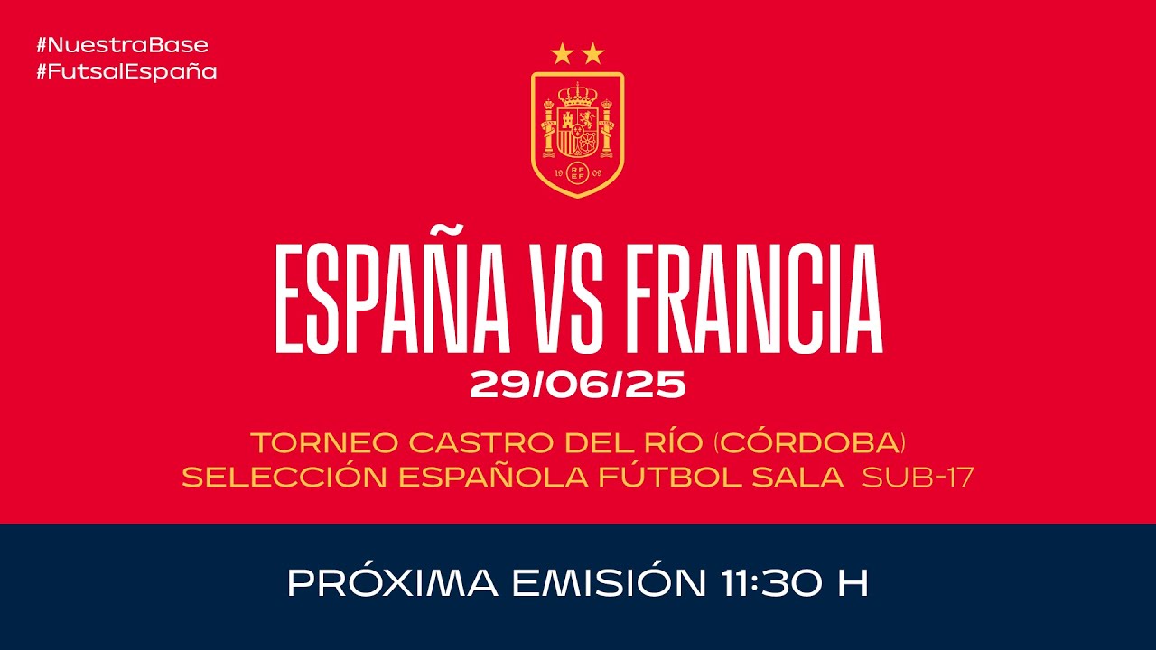 España 7-2 Francia | Fútbol Sala | Sub-17 masculina | Torneo Castro de Río | 🔴 SEFUTBOL