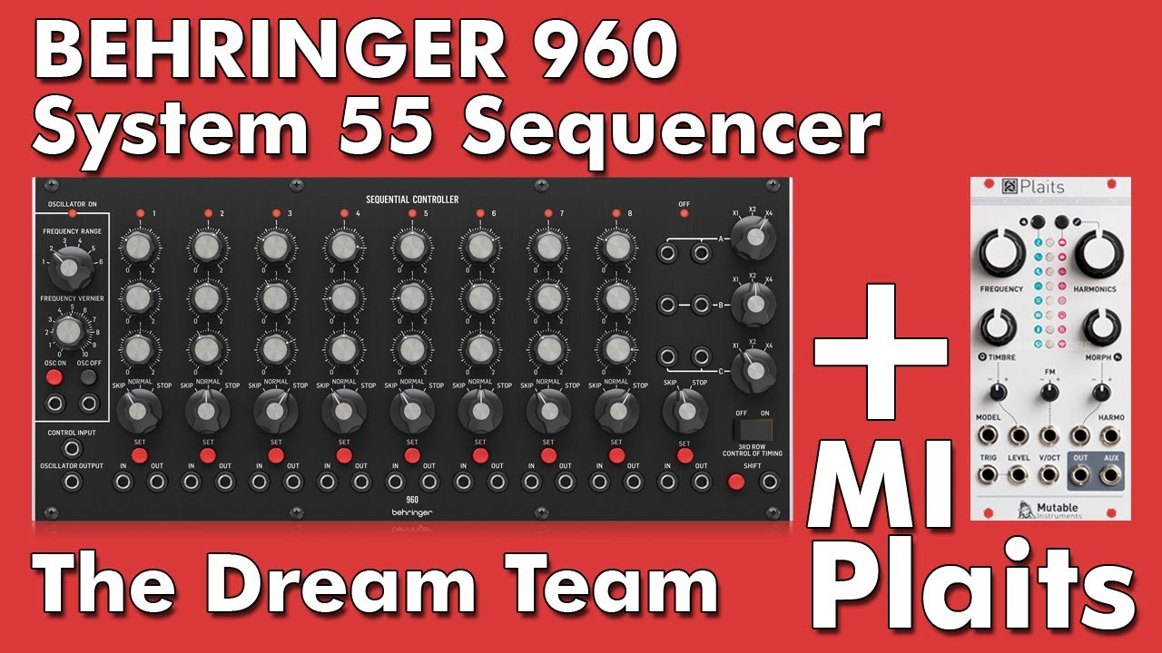 Behringer 960 Sequential Controller with Mutable Instruments Plaits Dream team jammin with Penishead