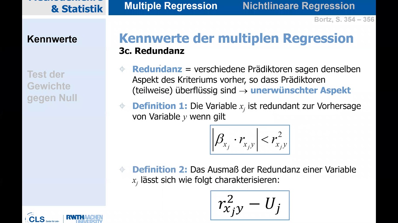 MR.003.07 Redundanz und Multikollinearität