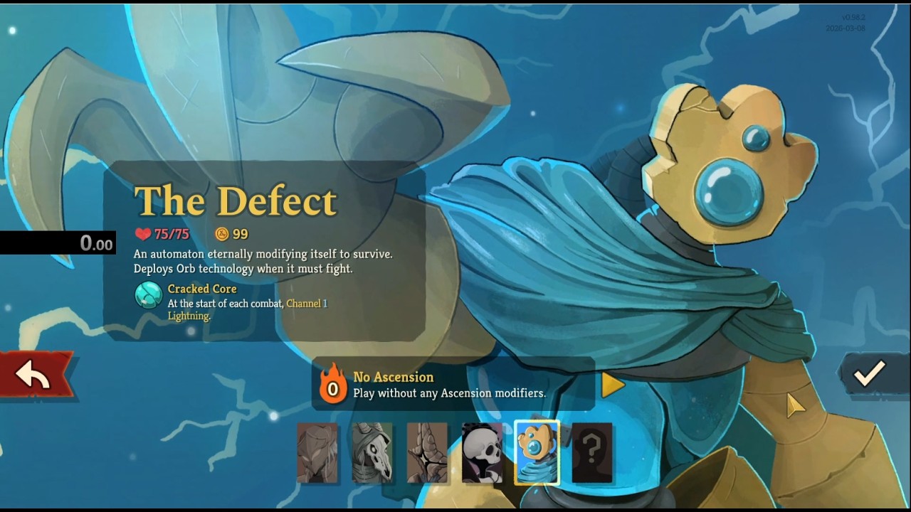 Slay the Spire 2 Defect Any% Speedrun 12:35 (was the world record for about 30 minutes)