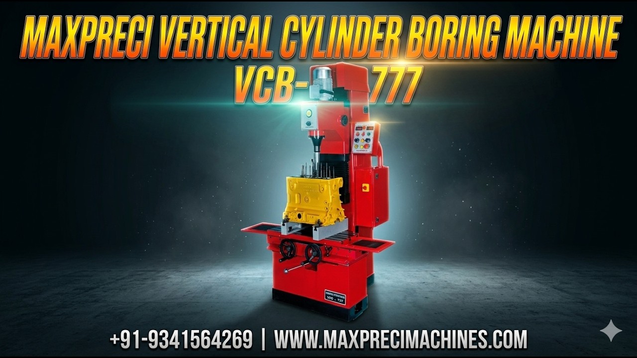 VCB-777. Vertical Cylinder Fine Boring Machine MAXPRECI with servo motor