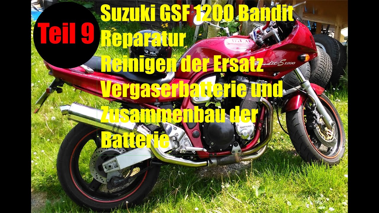 Suzuki GSF1200 Bandit -Motorrad Reparatur und Umbau Teil 9- Vergaser reinigen und zusammenbauen