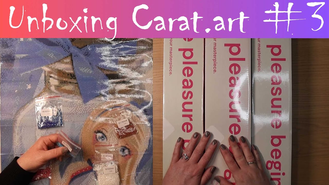 Unboxing meiner Carat.art Bilder für die Events Frostydrills2024 und Alice into Diamond Wonderland