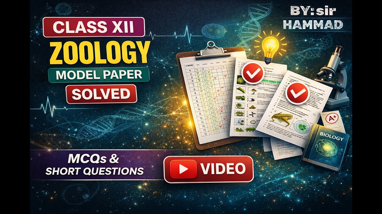 XII ZOOLOGY SOLVED MODEL PAPER  IN 10 MINUTES || TIPS AND TRICKS TO SOLVE 2026 MODEL PAPER