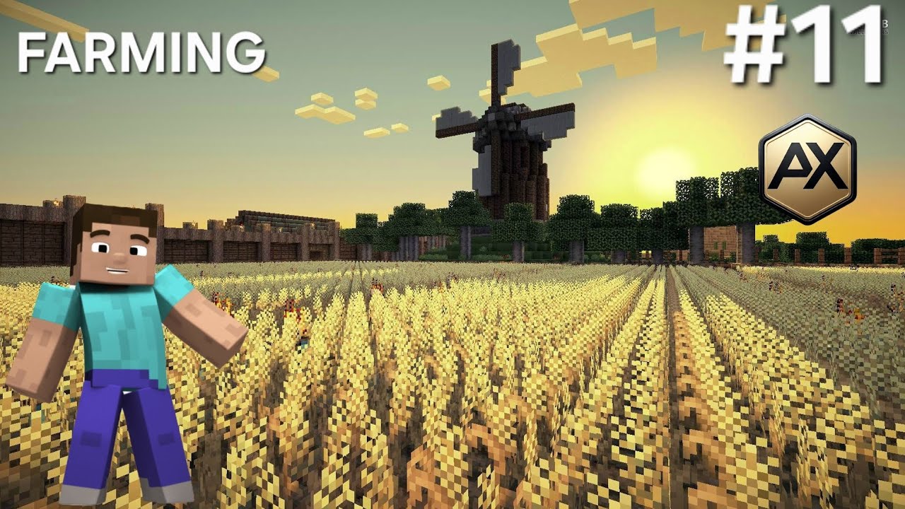 I STARTED FARMING IN MINECRAFT. MINECRAFT SURVIVAL GAMEPLAY SERIES. #10.