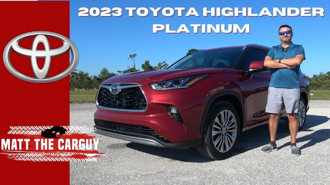 Updated 2023 Toyota Highlander Platinum surprises with technology and performance. Review and Drive.