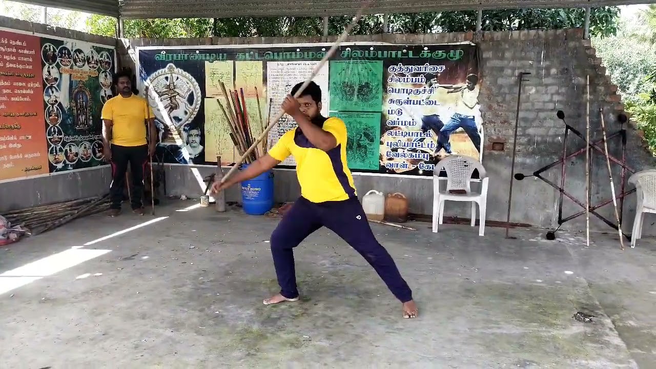 OL no:134 Silambam Kuthuvarisai || Kallapathu Vanaka murai padam 1 || Basic stick rotation