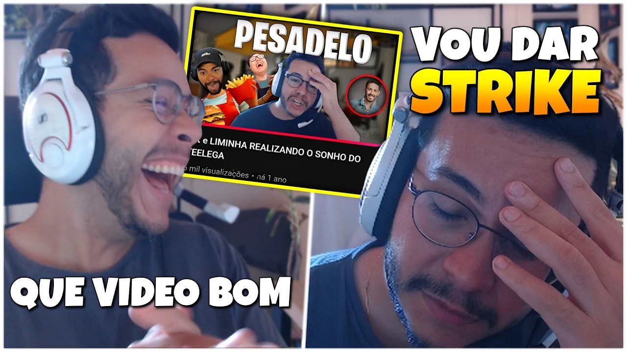 STEEL reagindo a minha HOMENAGEM 😂😂