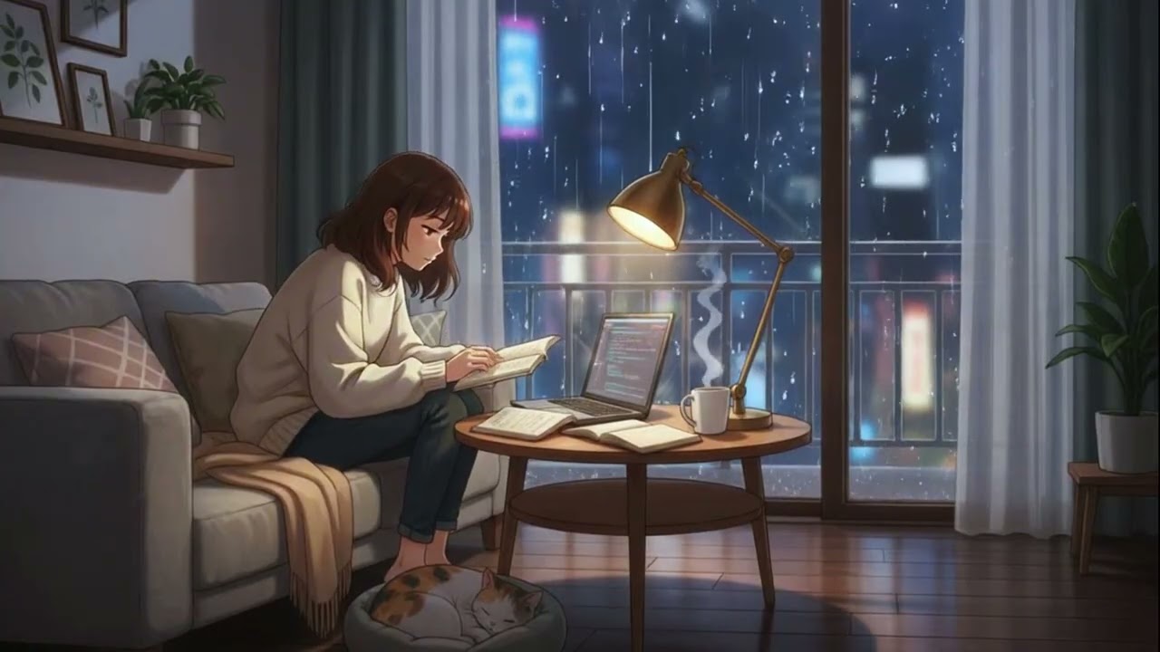 Study With Rain Sounds — Cozy Lofi for Deep Concentration ☔