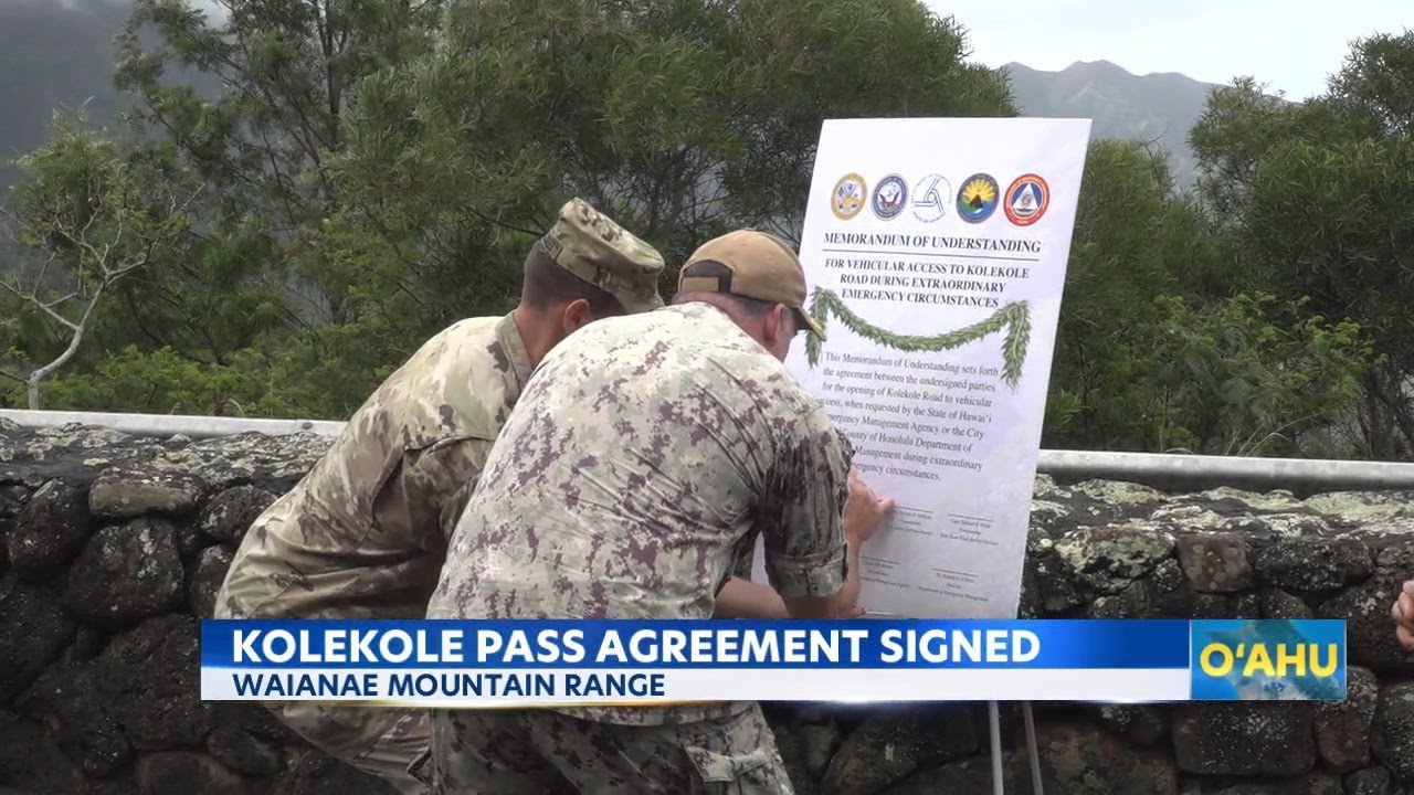 New agreement ensures Kolekole Pass can open quickly during emergencies
