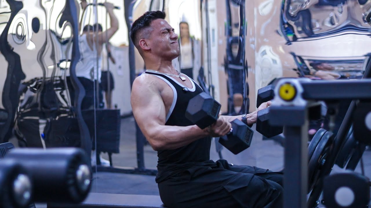 My last workout in Dubai - Arms day | Anish Fitness