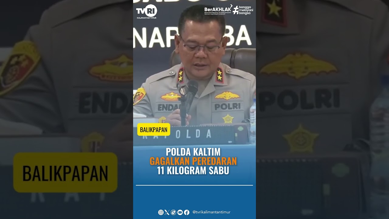 PEREDARAN 11 KILOGRAM OBAT TERLARANG DIGAGALKAN  POLDA KALTIM  | TVRI KALTIM #beritakaltim