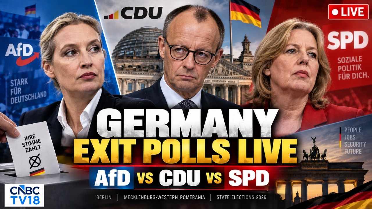 Germany Exit Poll LIVE: Mecklenburg-Western Pomerania Vote | AfD Vs CDU Vs SPD | Merz | N18G