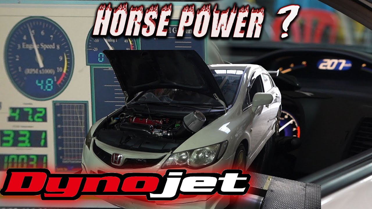 (DYNO) TUNNING REMAP HONDA CIVIC FD !  HP +++ ?