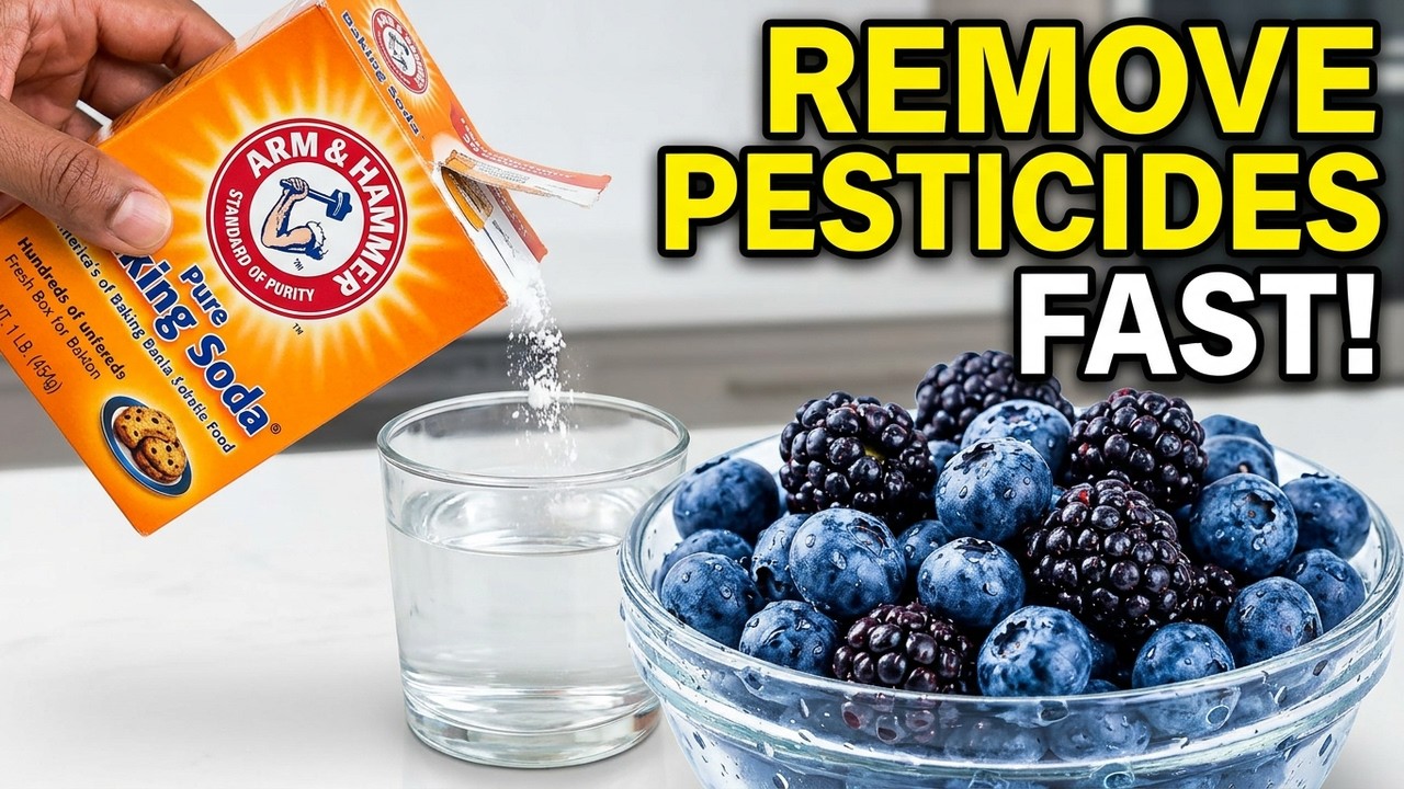 How To Clean Your Fruit and Vegetables Remove Pesticides by Using Baking Soda