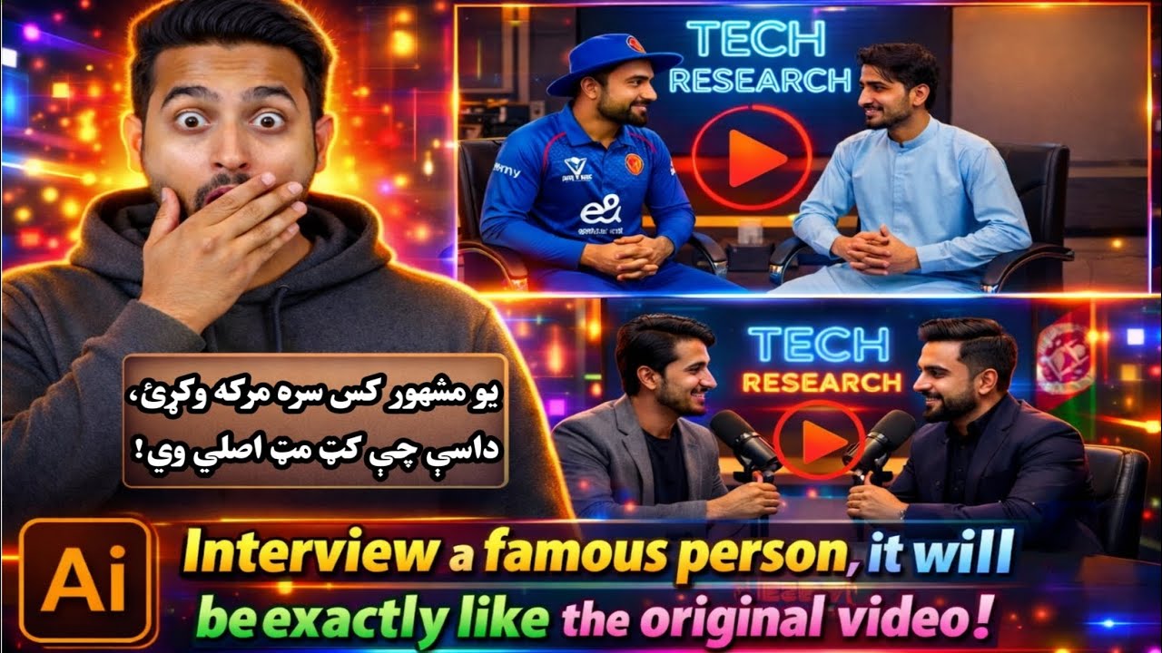 د AI په مرسته له مشهورو کسانو سره کټ مټ اصلي مرکه جوړول Create Real-Like Celebrity Interviews withAI