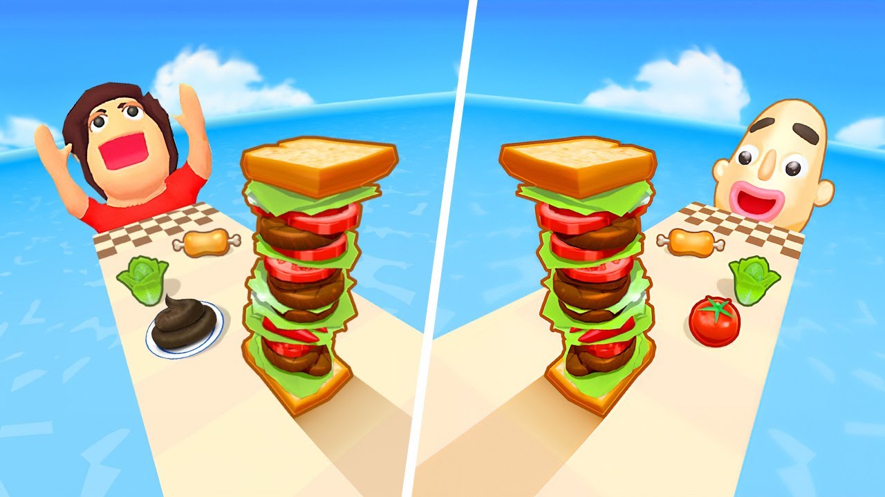 Pancake Run | Sandwich Runner - All Level Gameplay Android,iOS - NEW BIG APK UPDATE