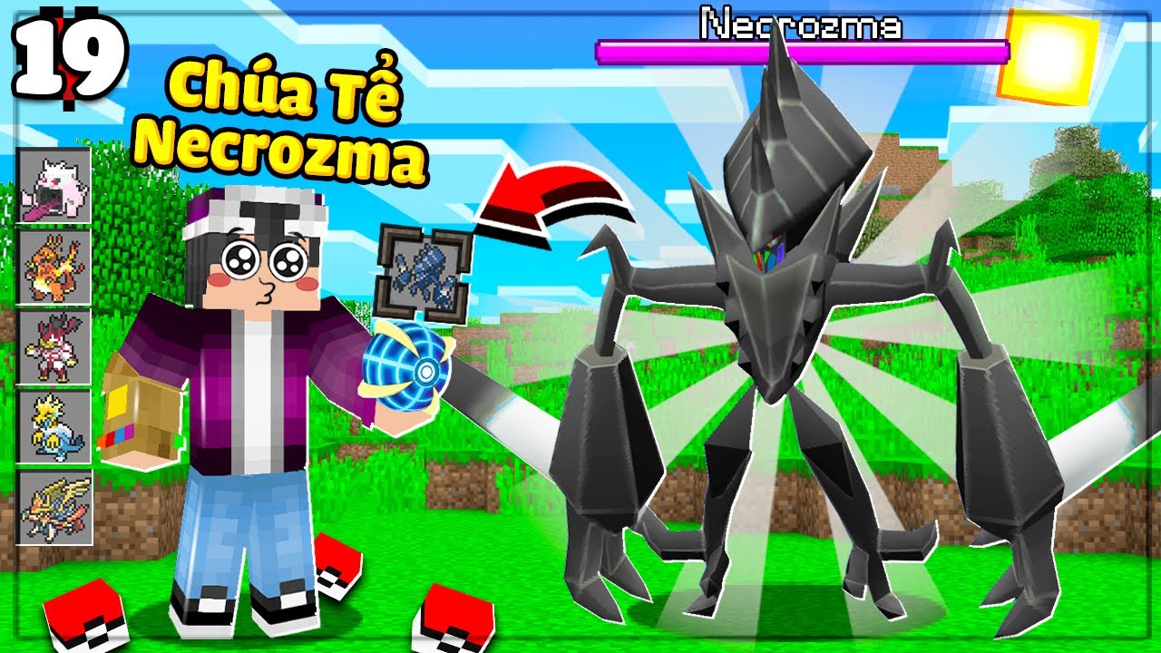 MINECRAFT PIXELMON * TẬP 19 | LỘC THÁCH ĐẤU CHÚA TỂ NECROZMA😎HỒI SINH POKEMON HÓA THẠCH CỔ ĐẠI😱