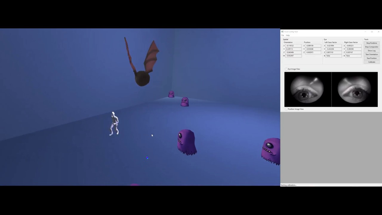 Virtual Reality ActionRPG Demo Video with FOVE 0 and Xbox controller