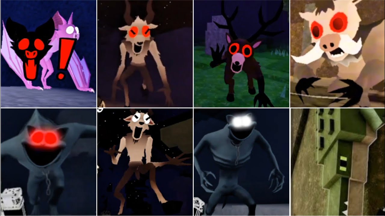 🐸TOP SECRET JUMPSCARES 🐸99 Night In The Forest VS Wild West VS Arctic  Jumpscares Game Play 