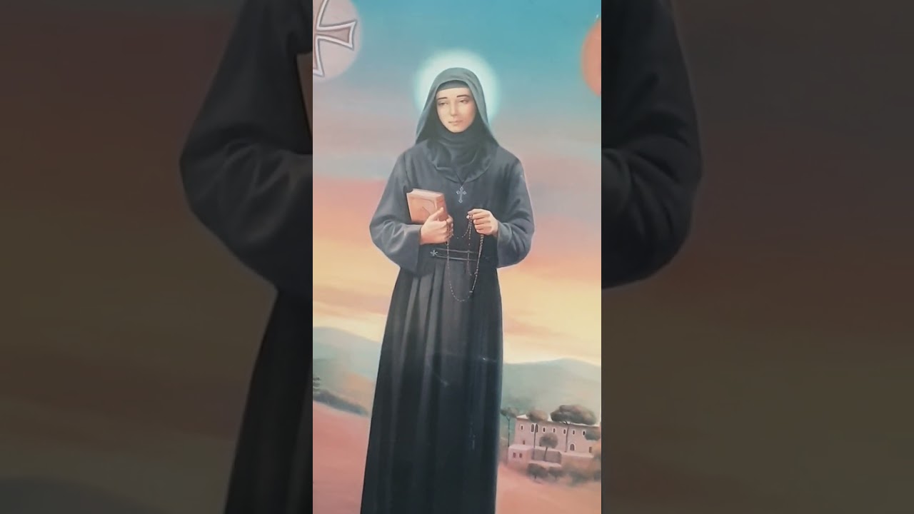 🕊مسبحة القديسة ❤رفقا الريس🌹 شفيعة الأوجاع ✝️🕊🌹